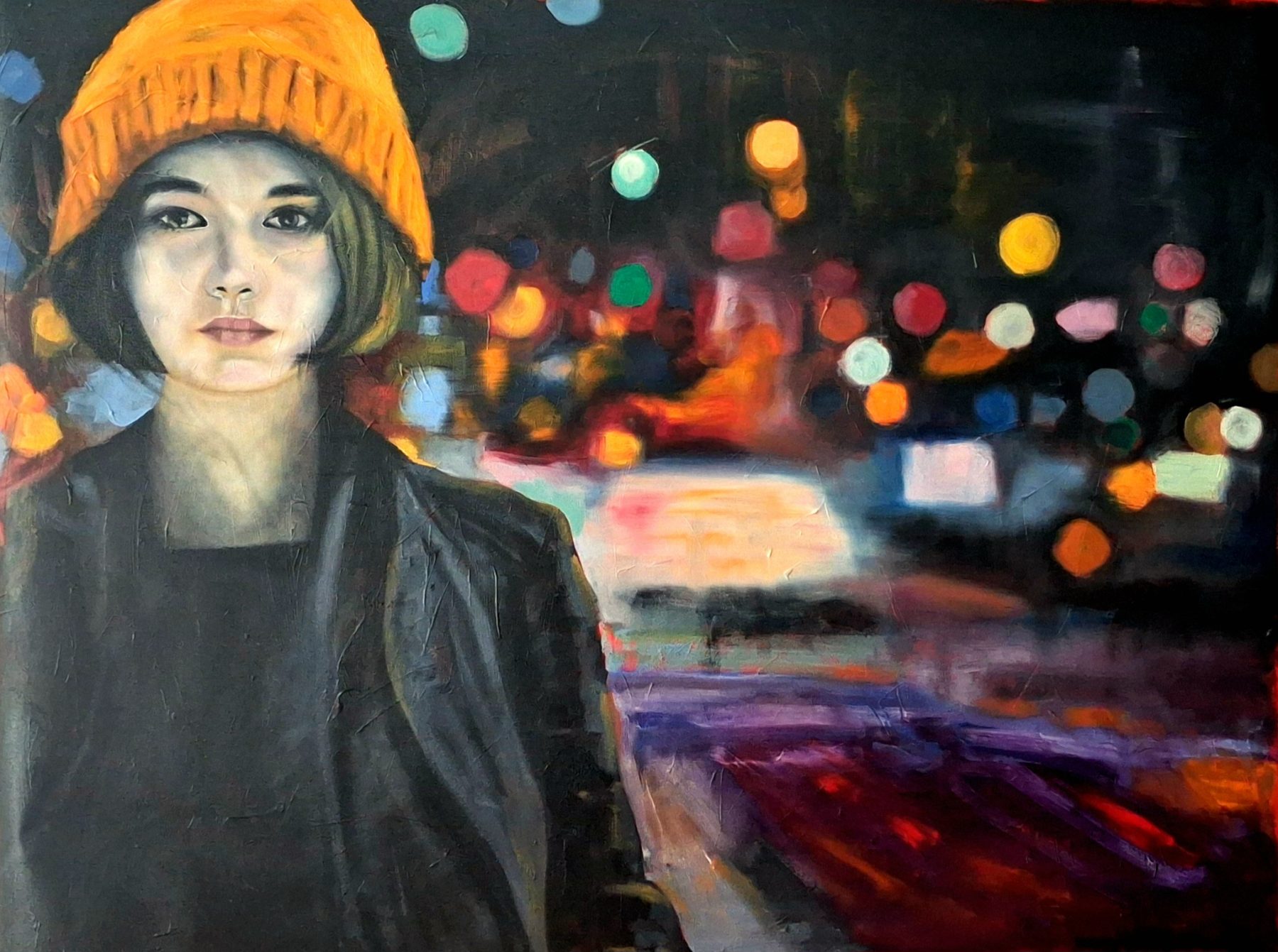 City Lights — painting by Andy Rodmell