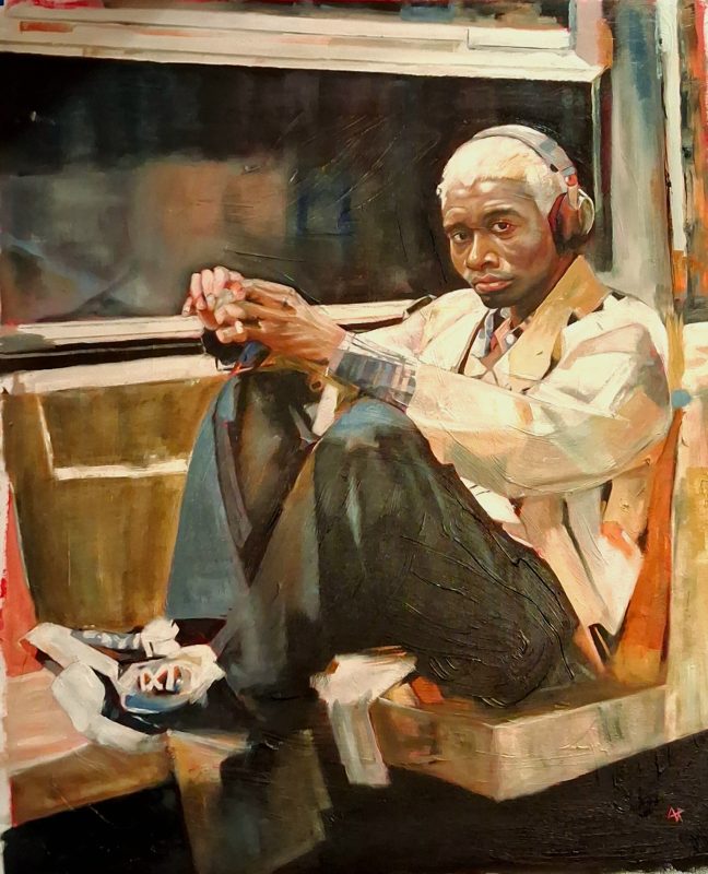 The Commuter — painting by Andy Rodmell